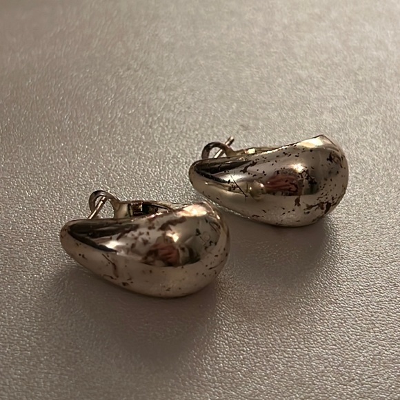 No Brand Vintage Tear Drop Earrings 925 Sterling Silver - Picture 1 of 3